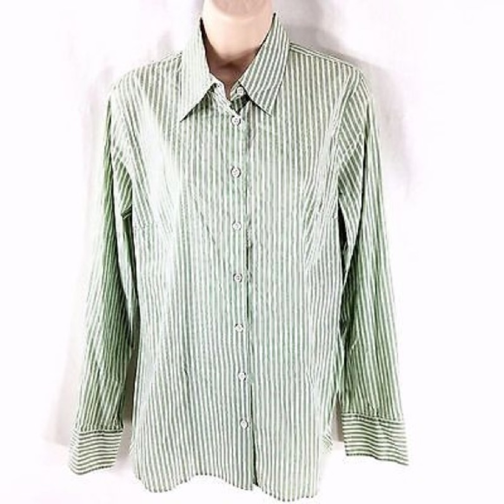 J. CREW Striped Kathryn Slim Fit Blouse Size 0